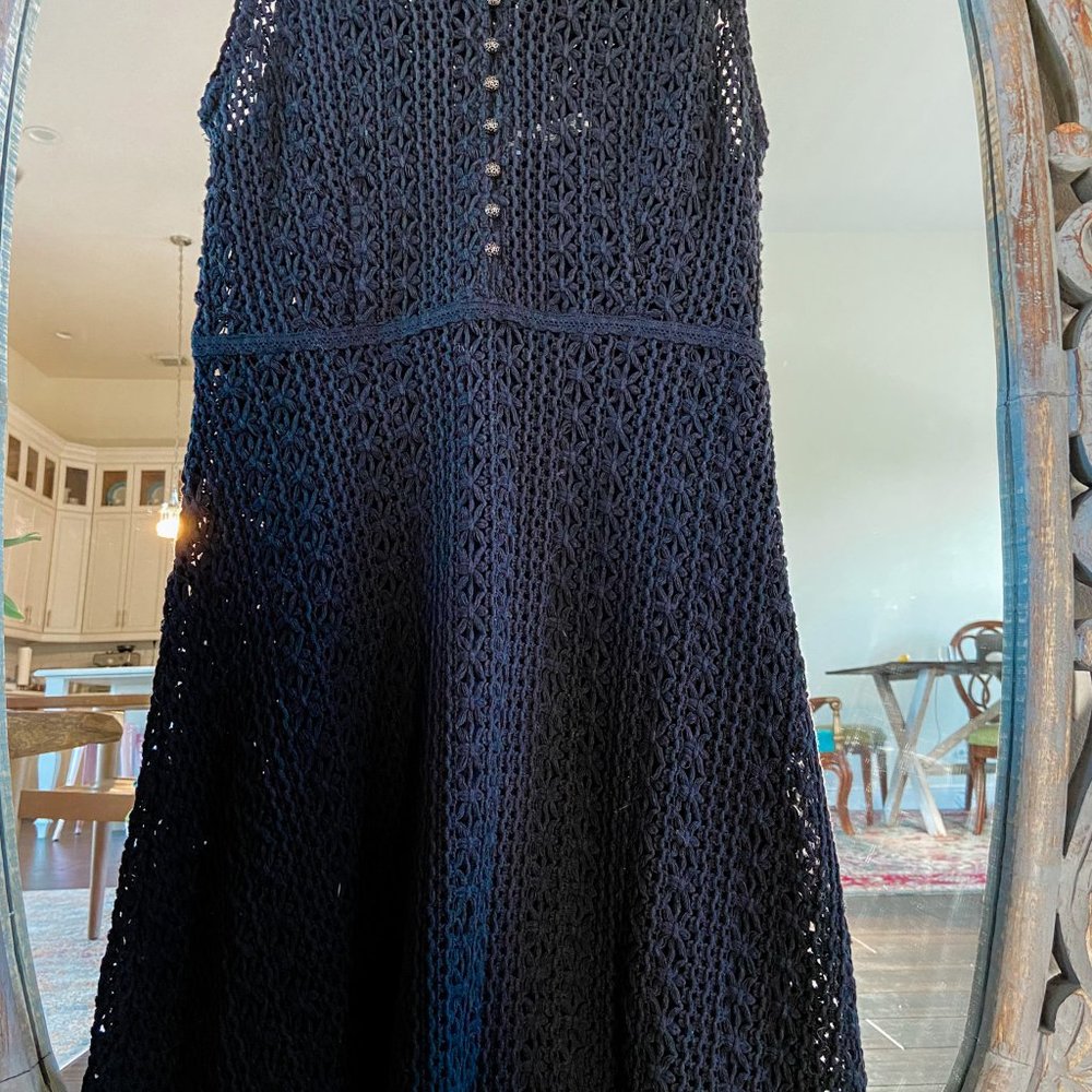 Meadow Rue Anthropologie Evelyn Crochet Dress